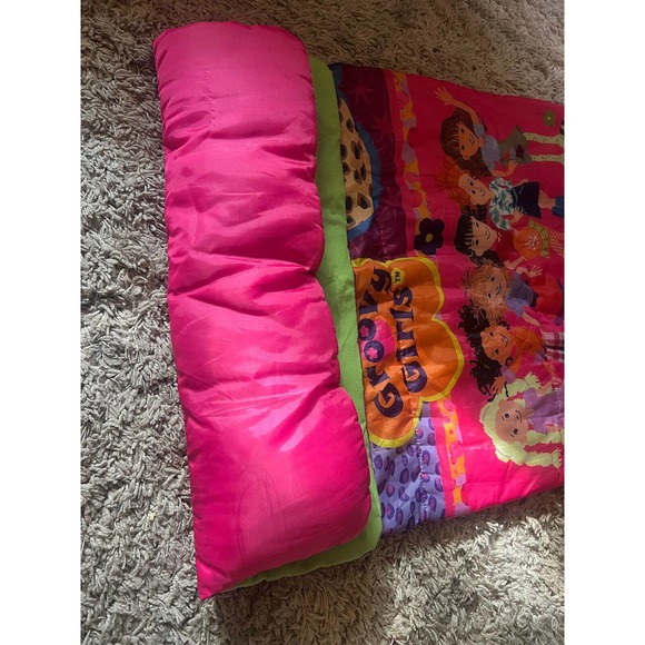 2006 groovy girls sleeping bag 100% polyester human size vintage - Picture 5 of 10